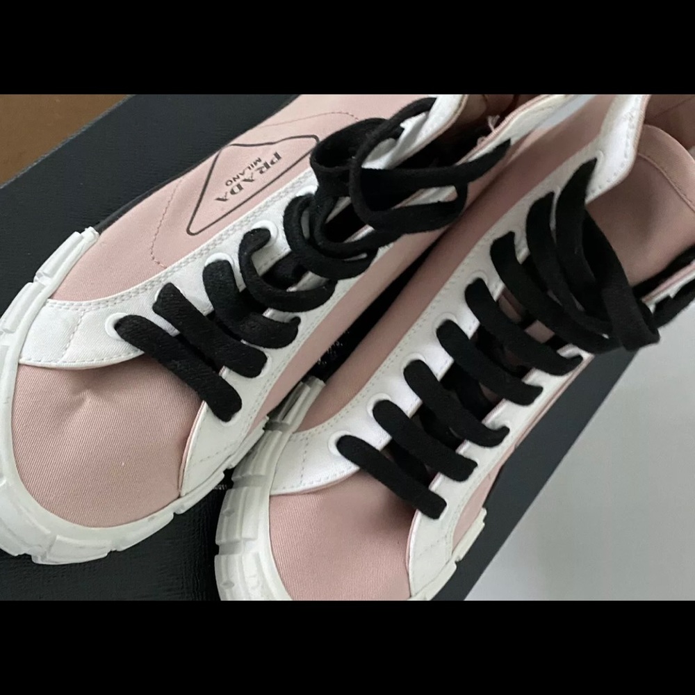 Prada Gaberdine High-top Sneaker - Picture 2 of 5